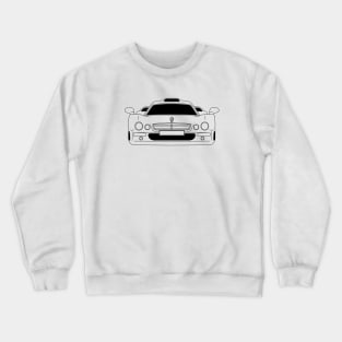Mercedes Benz CLK GTR Black Outline Crewneck Sweatshirt
